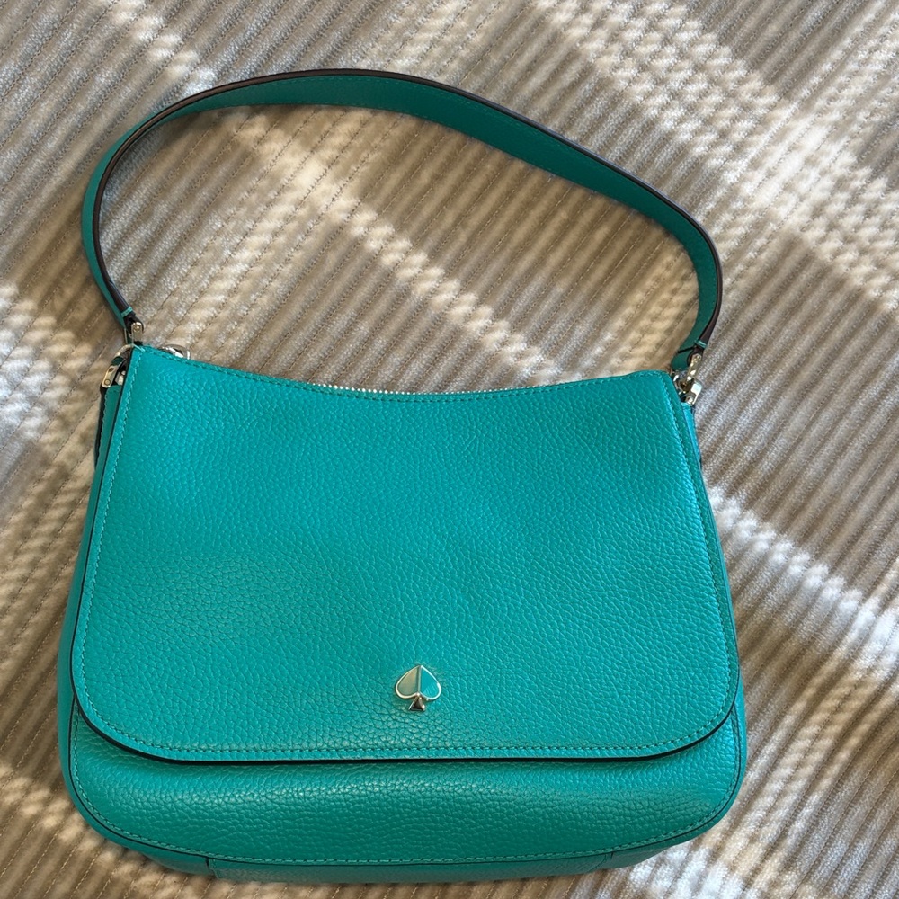 Kate Spade medium convertible flap shoulder bag - Fiji green